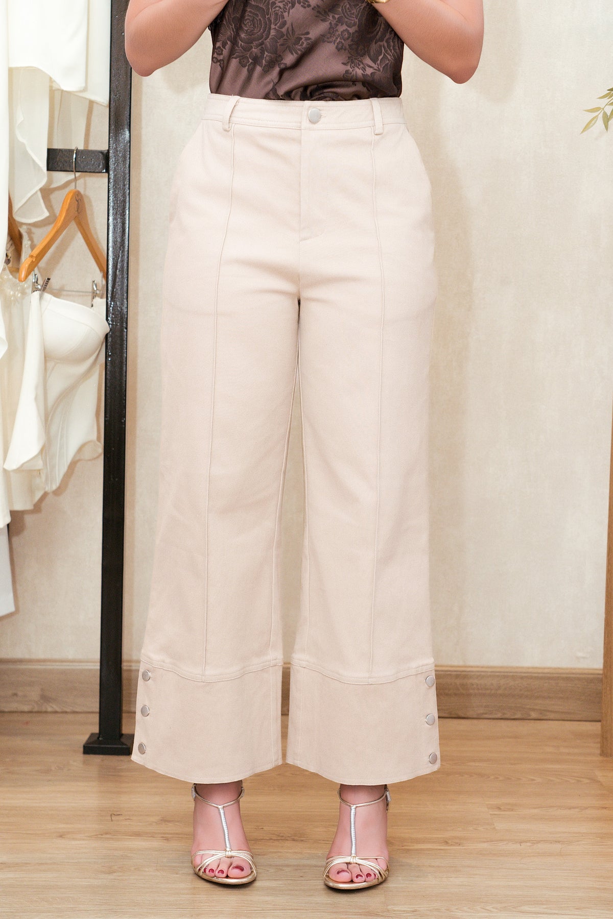 Mavis Taupe Pants