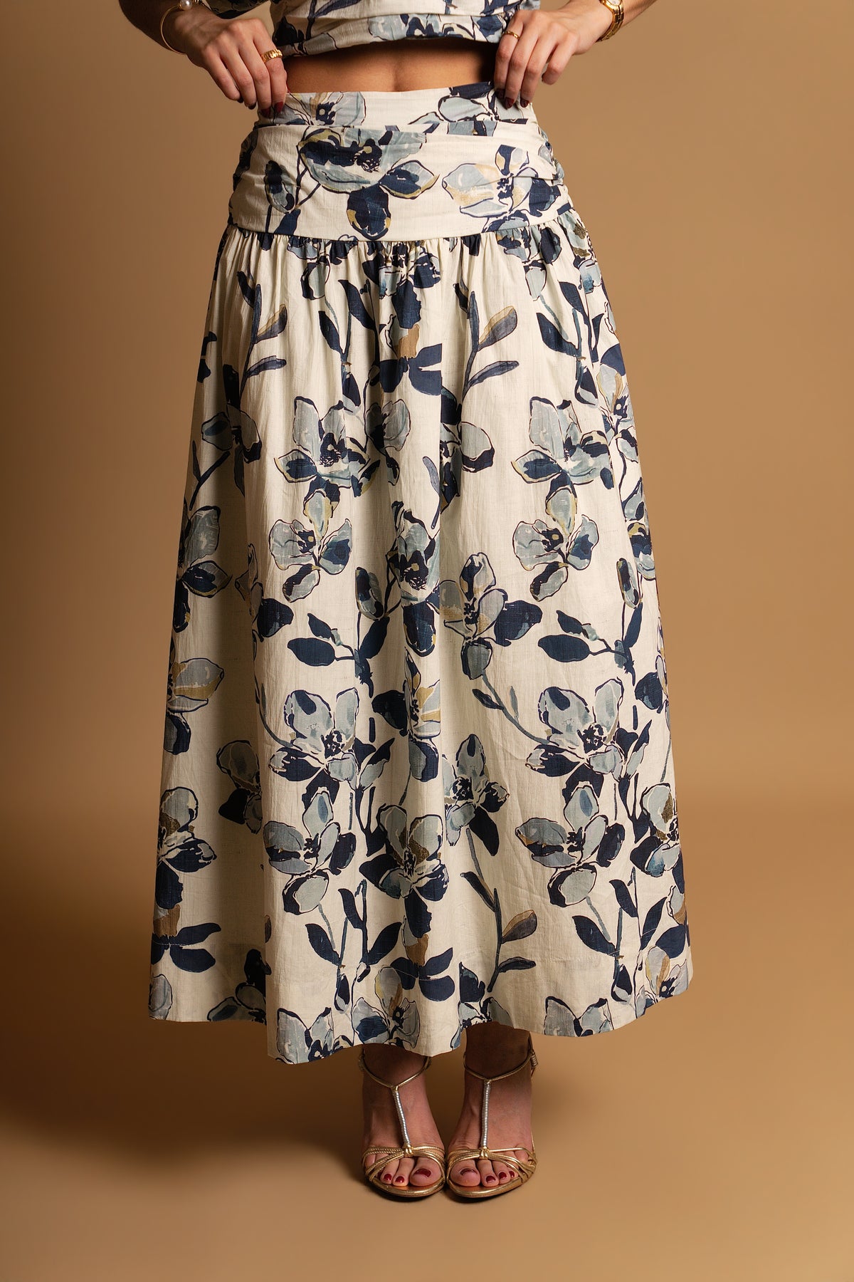 Printed shirred set