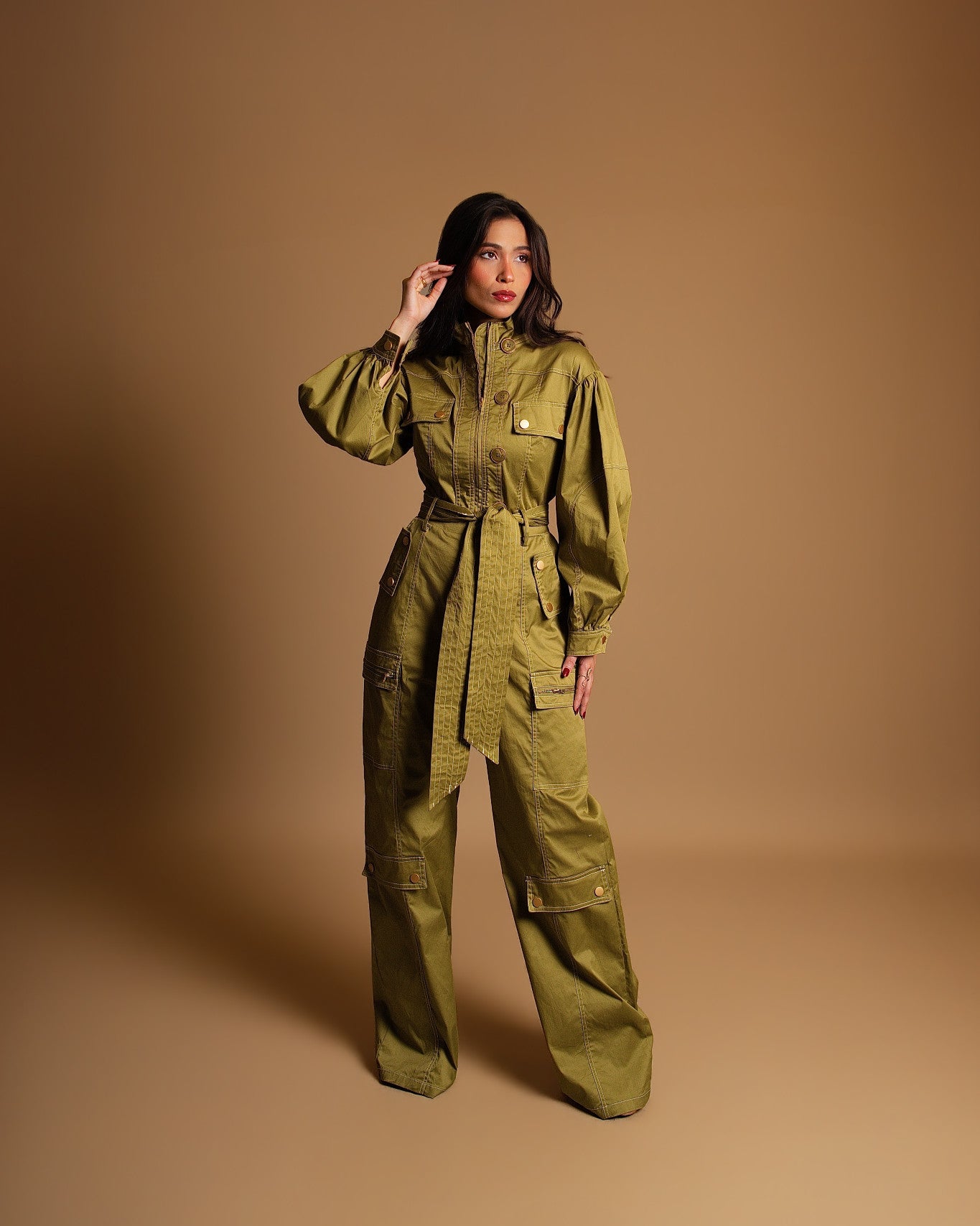 Army Green Jumpsuit