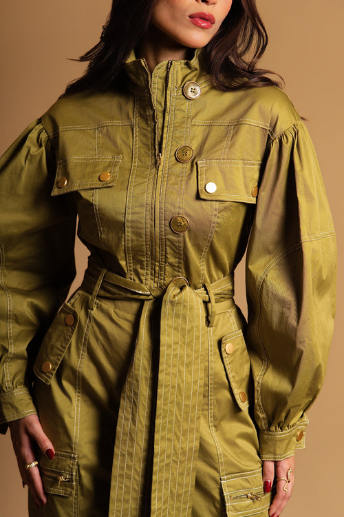 Army Green Jumpsuit