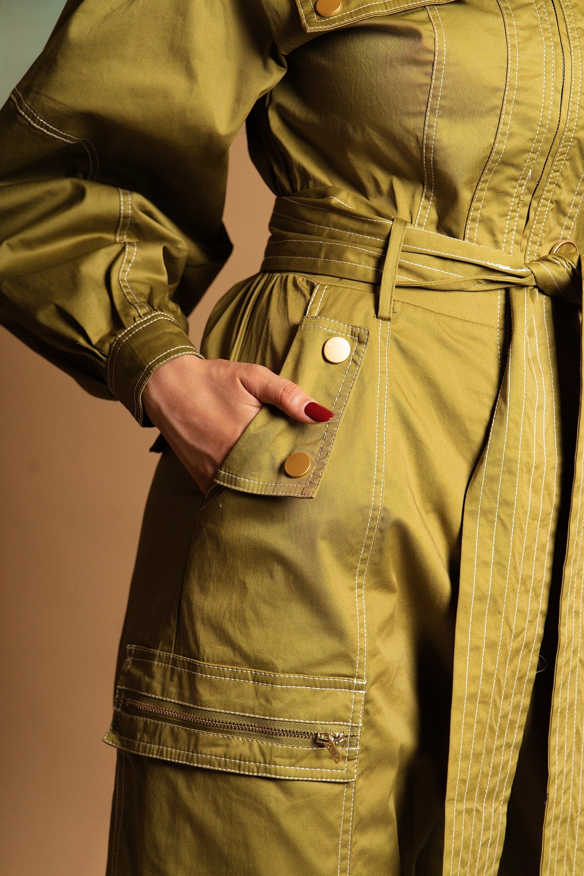 Army Green Jumpsuit