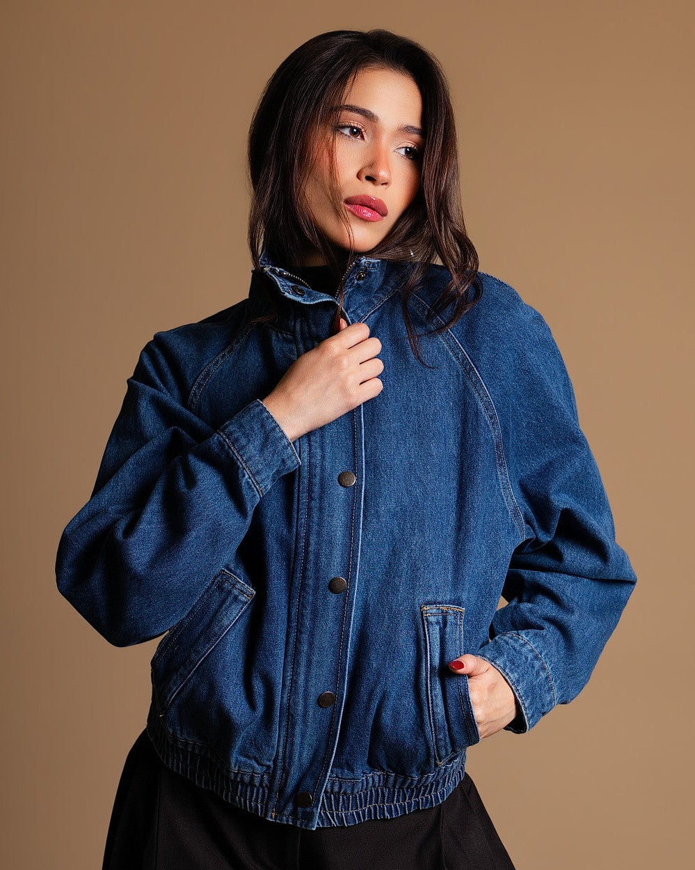 Denim Bomber Jacket