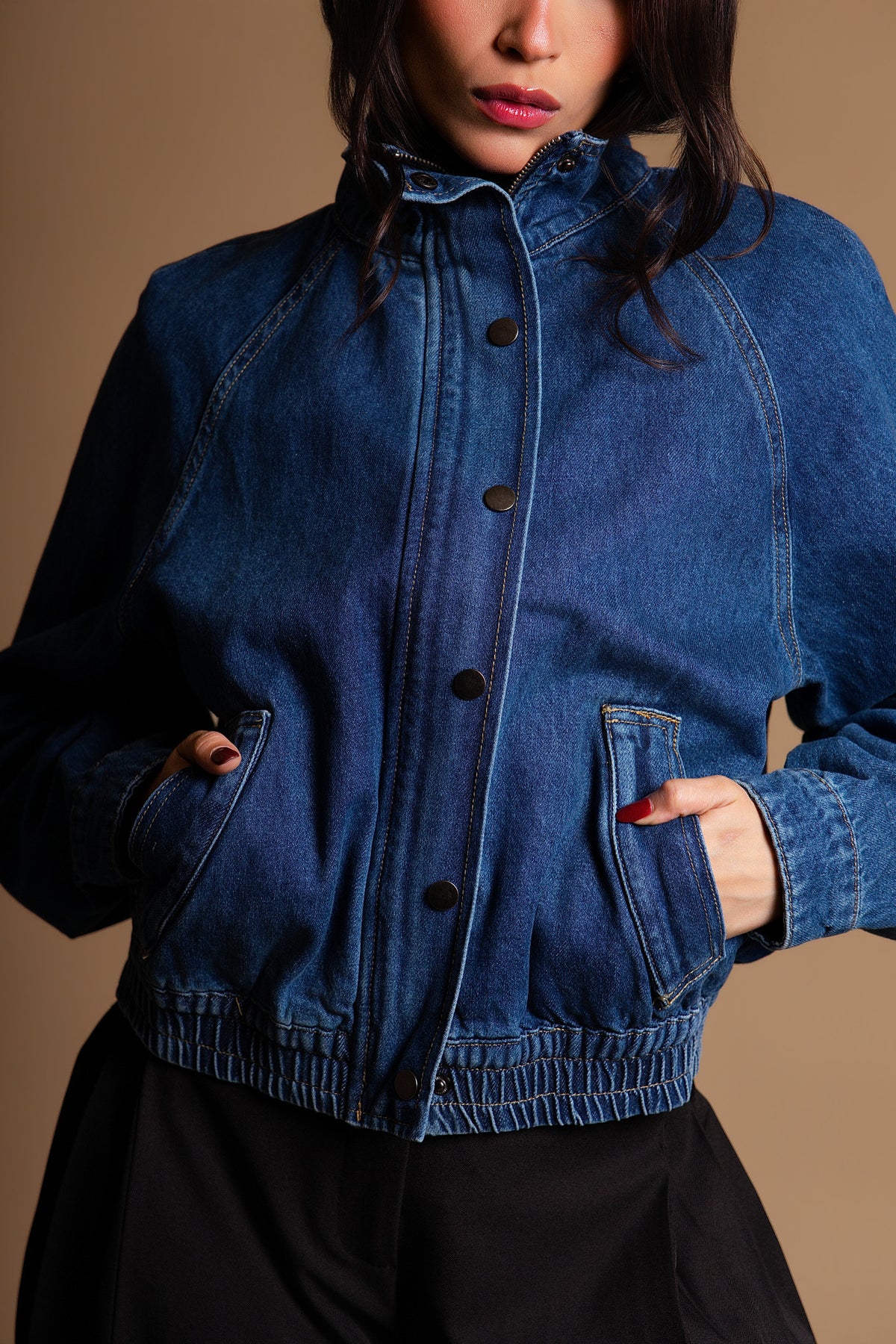 Denim Bomber Jacket