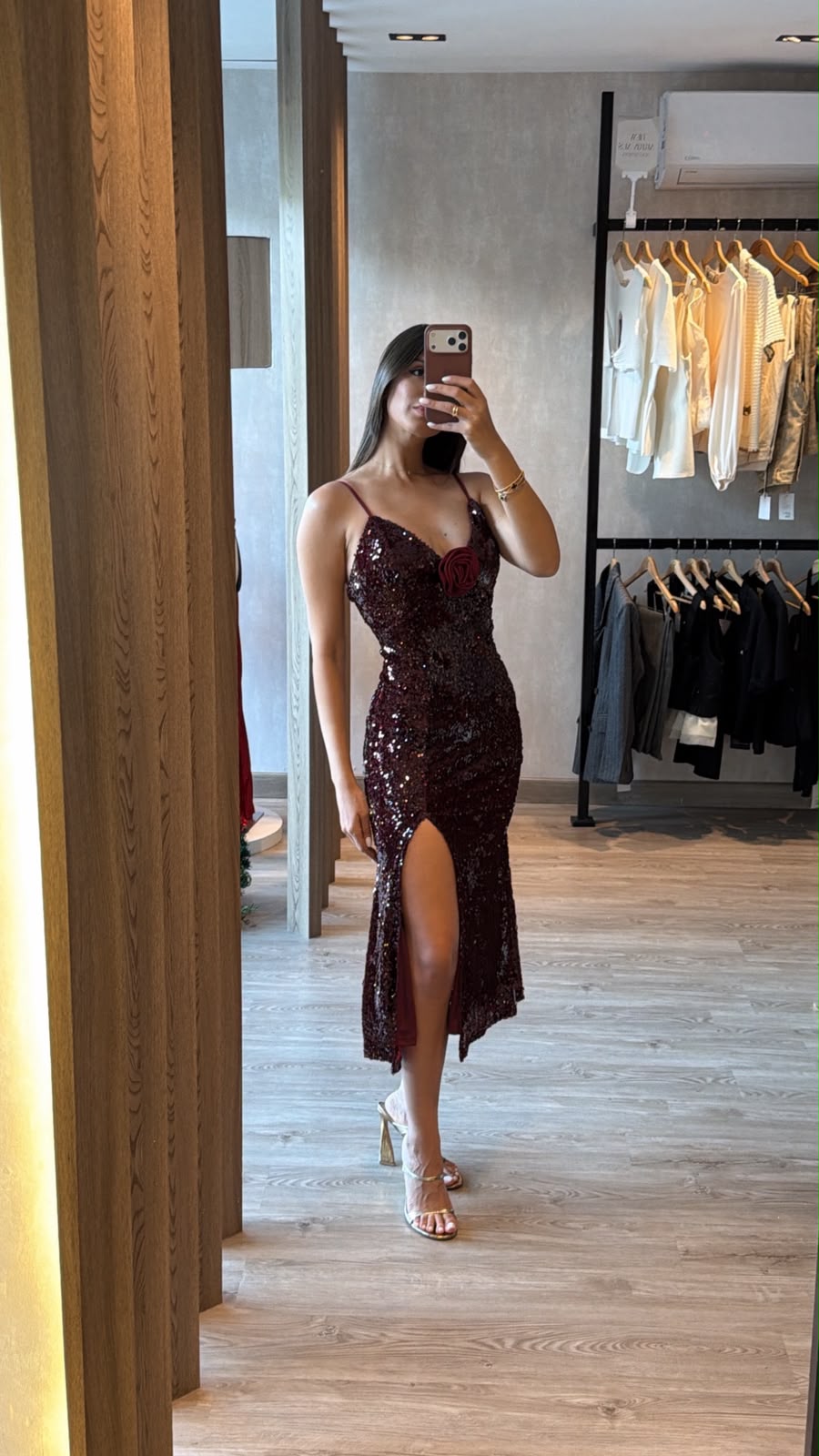 Red Sequin Dress