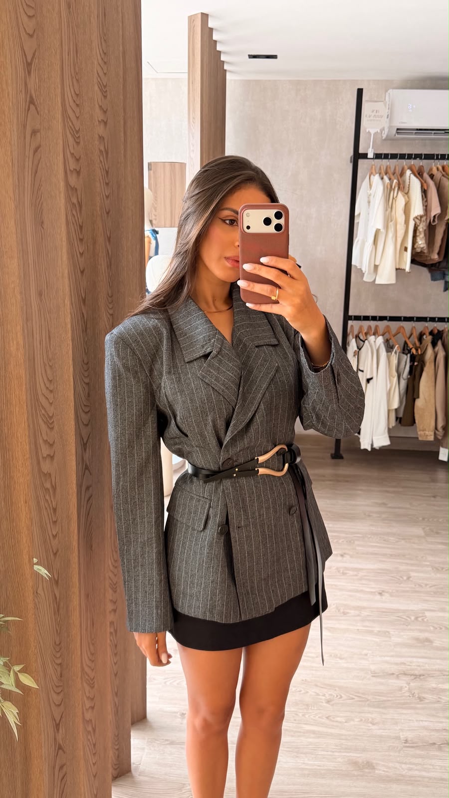 Striped Grey Blazer